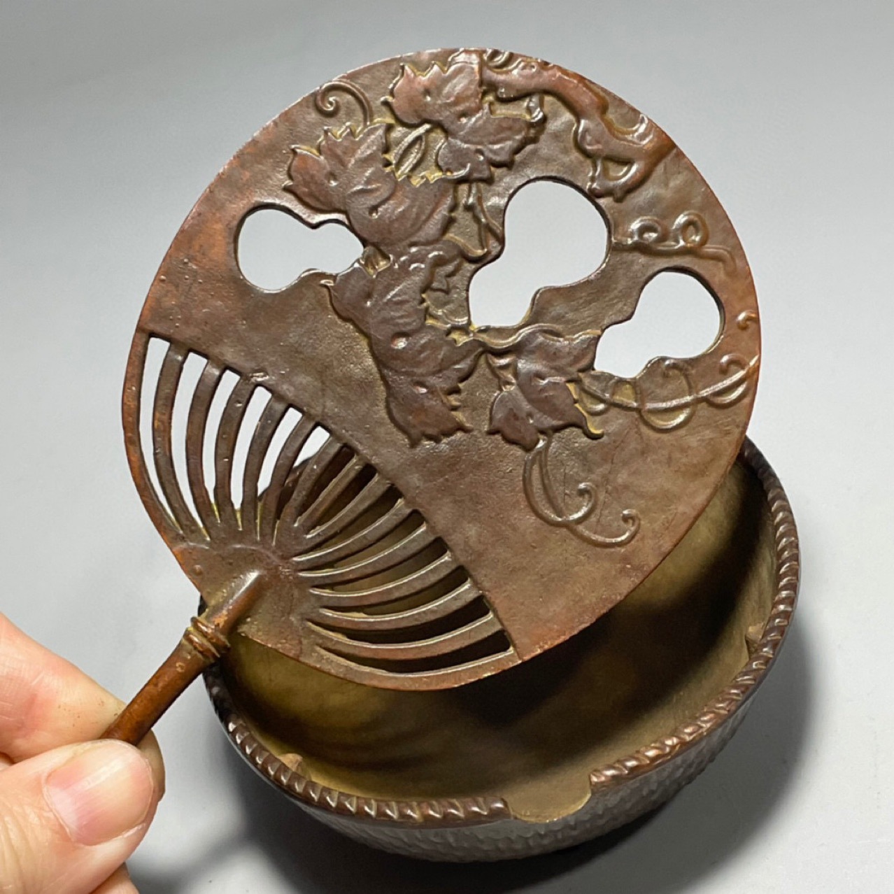 Antique Copper Palm-Leaf Fan I - Home Office Layout review and price