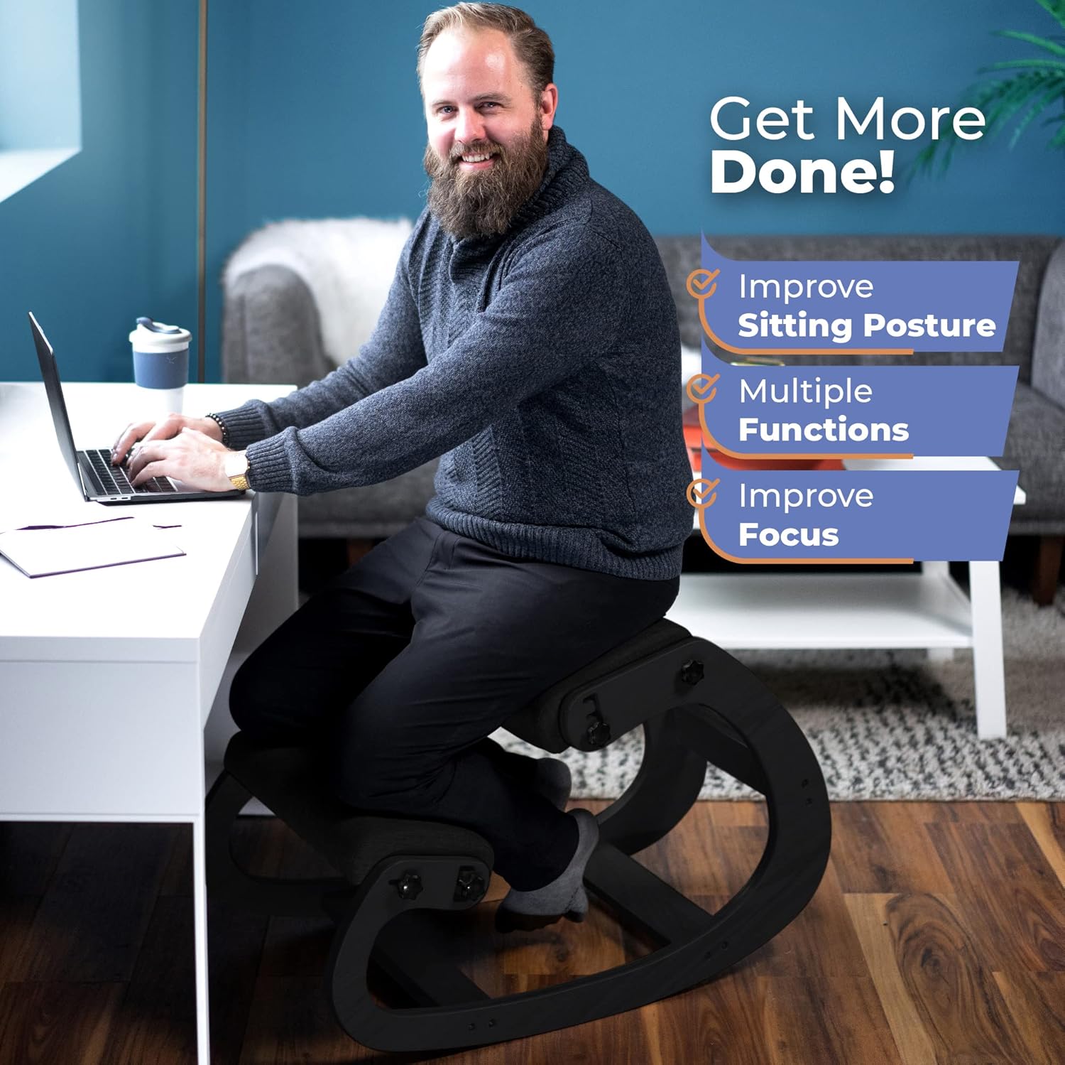 Ergonomic Wooden Kneeling Chai - Ergonomic Office Chair review and price