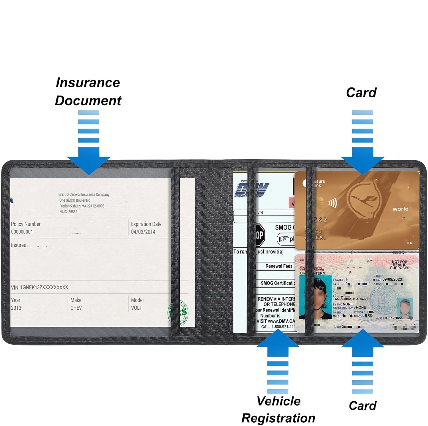 Car Registration and Insurance - Document Holder Stand review and price