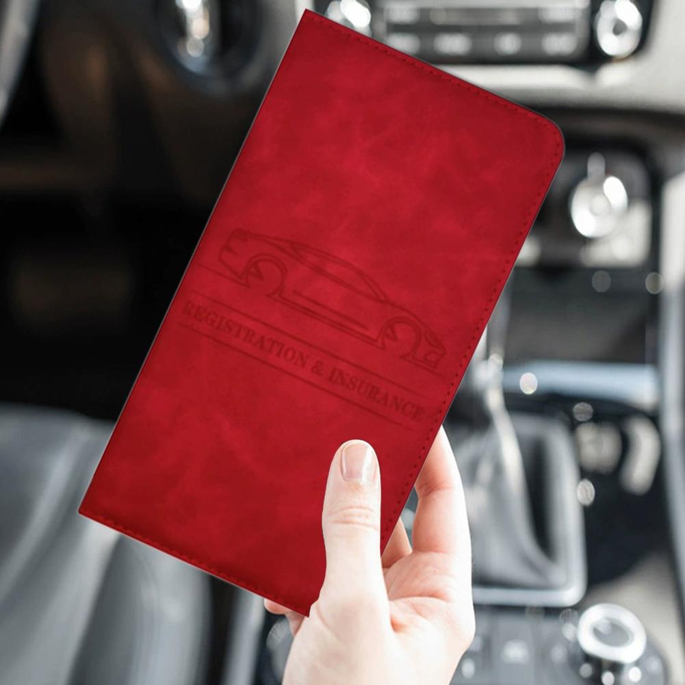 PU Leather Car Registration In - Document Holder Stand review and price