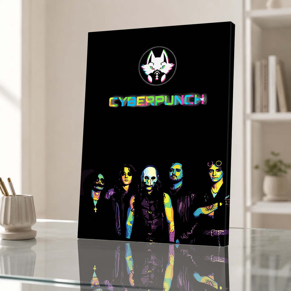 Cyberpunk Canvas Print Poster  - Home Office Or review and price