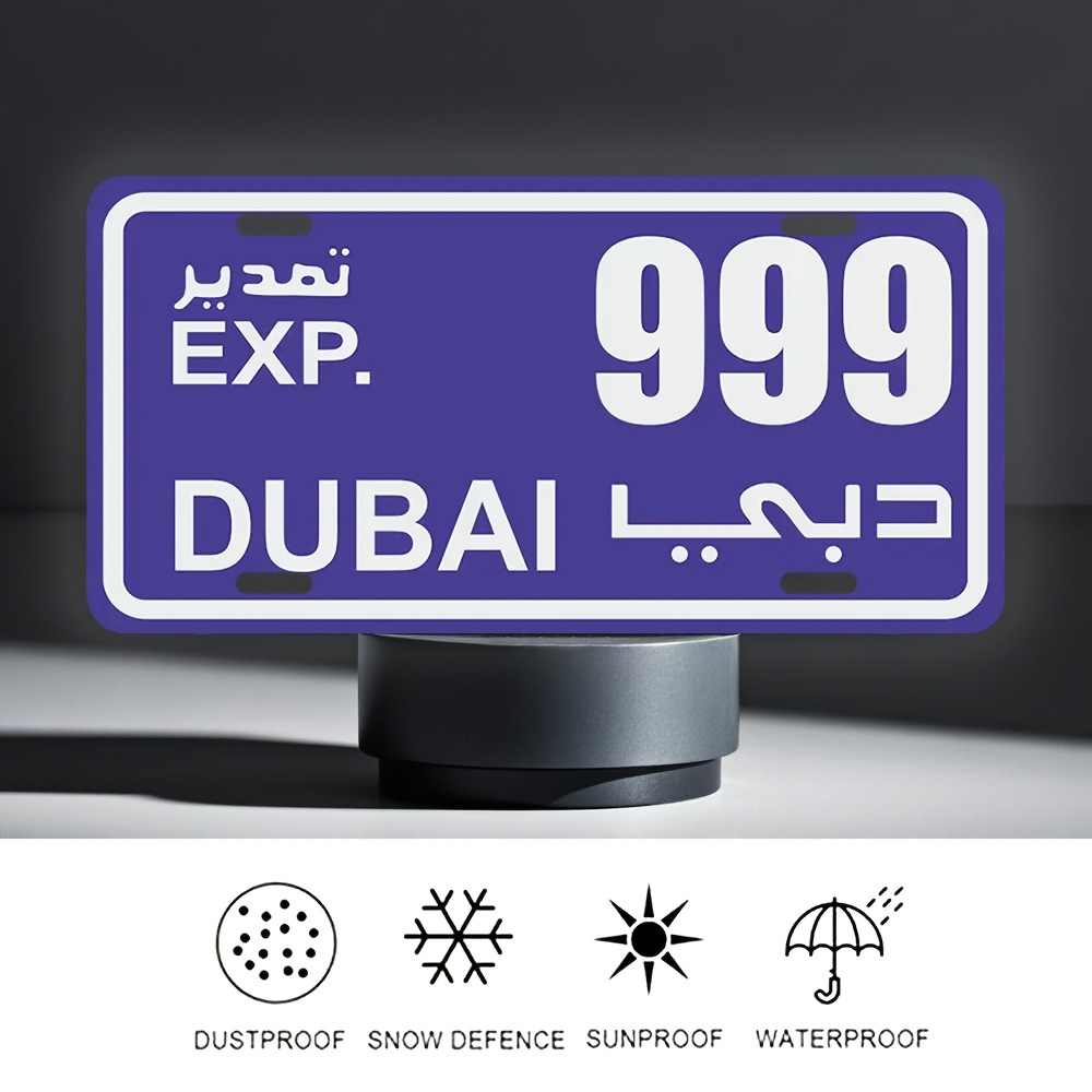 Vintage Dubai License Plate Me - Home Office Dubai review and price